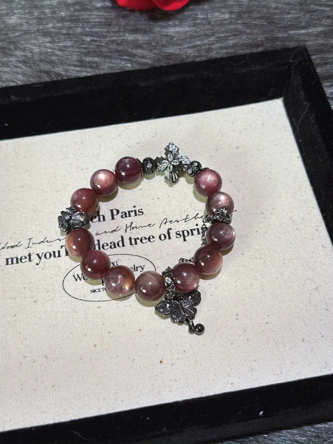 ▫️▪️ Purple lipidolite bracelet